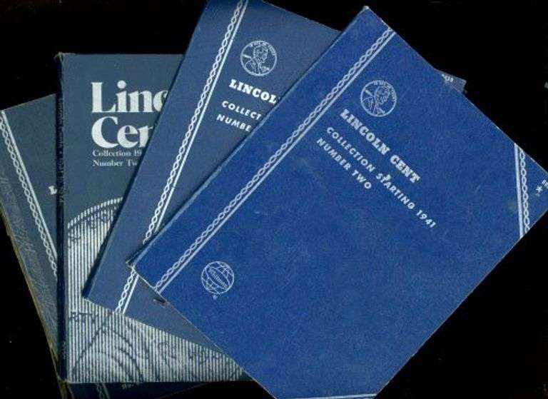 4 Sets of Lincoln Wheat Cents 1941-1975 in Album