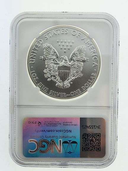 2014 American Silver Eagle, NGC MS69 "Red Book Label"