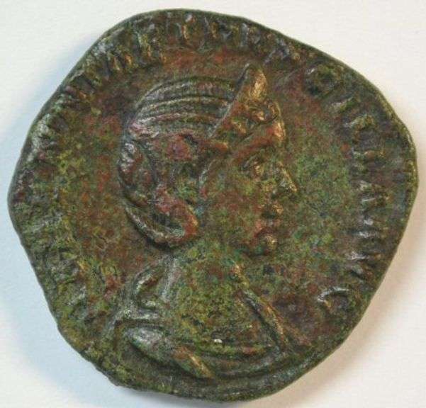 High grade large Roman Bronze Sestertius of Empress Herennius Etrucillar, 249-251 AD