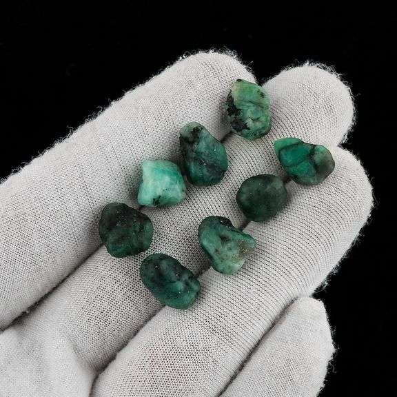 Lot of 10 Natural Ruby Crystal Rough Gemstones