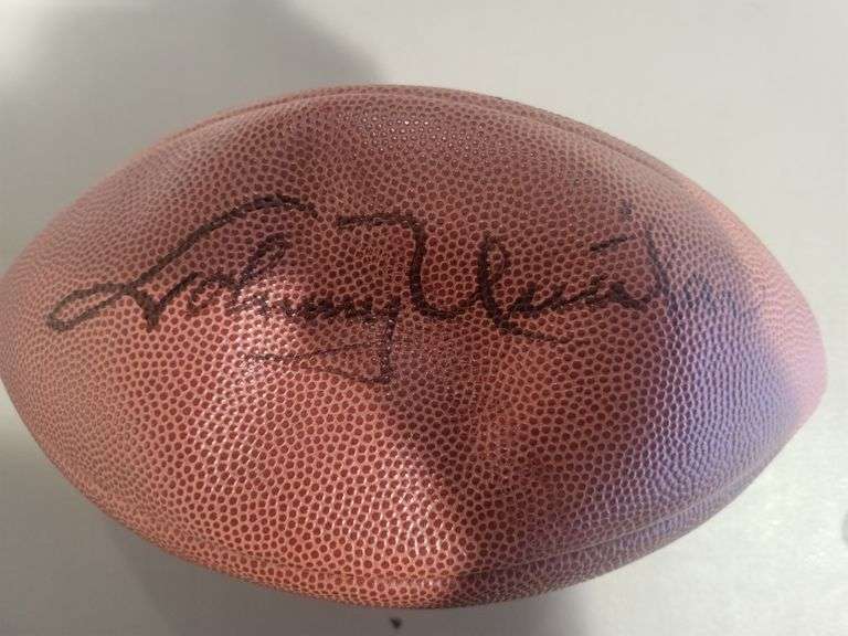 Hall of Famers Authpgrph Football by Johnny Unitas, A. Donovan, Jim Parker