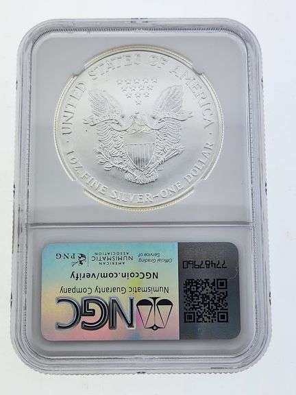 1997 American Silver Eagle, NGC MS69 "Red Book Label"