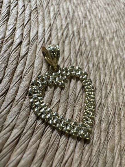 10K Yellow Gold Heart Pendant