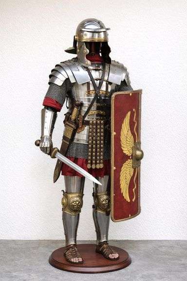 18-Gauge Steel Armor Roman Centurion Helmet