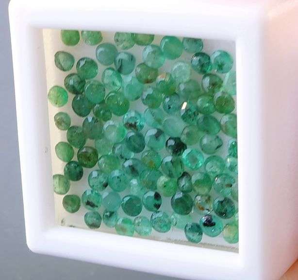 3.78 carats of real round cut Colombian Emeralds!