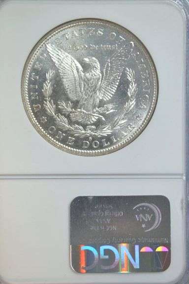 Cameo Prooflike Obverse Gem BU 1881-S Morgan. NGC MS65