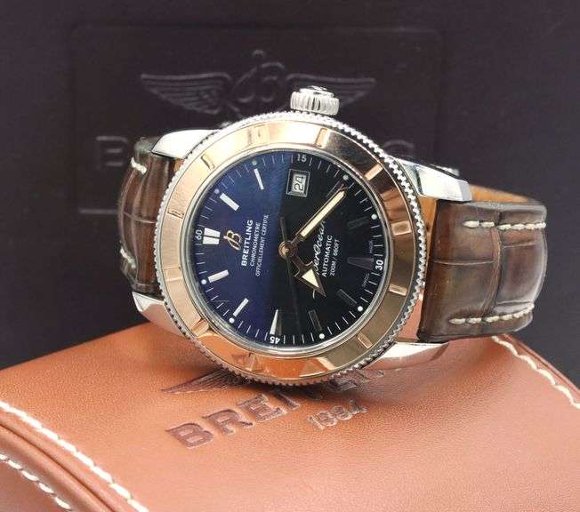 Breitling Superocean Heritage 42mm black dial watch