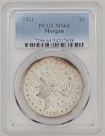 1921-P Morgan Silver Dollar PCGS MS64 (Brilliant Uncirculated)