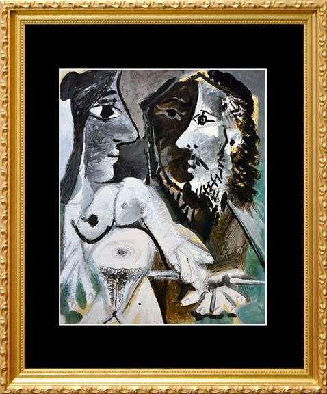 Pablo Picasso, Nude Woman And Musketeer