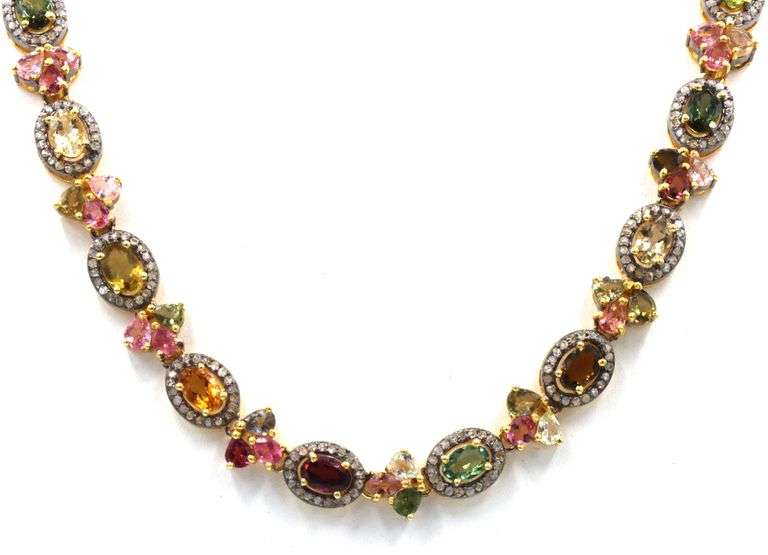 Fabulous Brand New European Direct From Manufacturer 24.80CTW Oval, Pear Shaped Faceted Multi-Colore