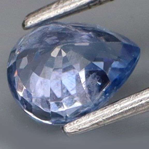 Vivid .50ct light periwinkle Ceylon Sapphire! Heated only!