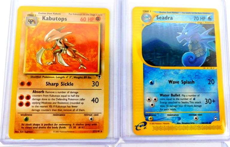 4 Pokémon 2002 Trade Cards