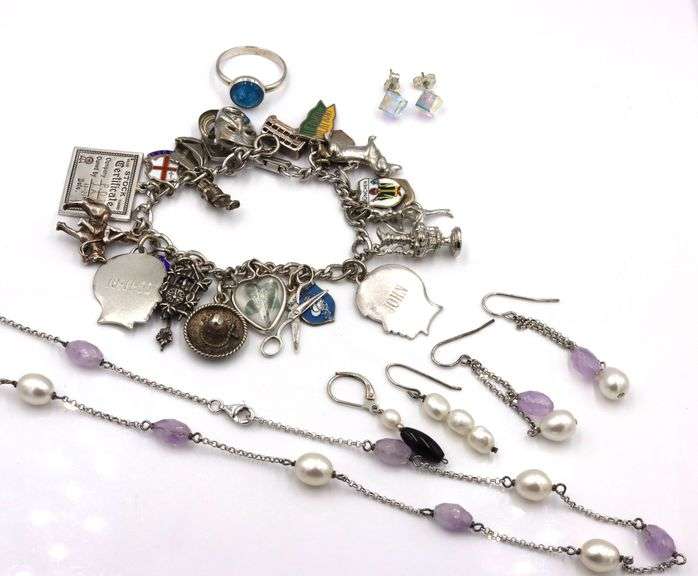Lot of Vintage 925 sterling silver mixed jewelry