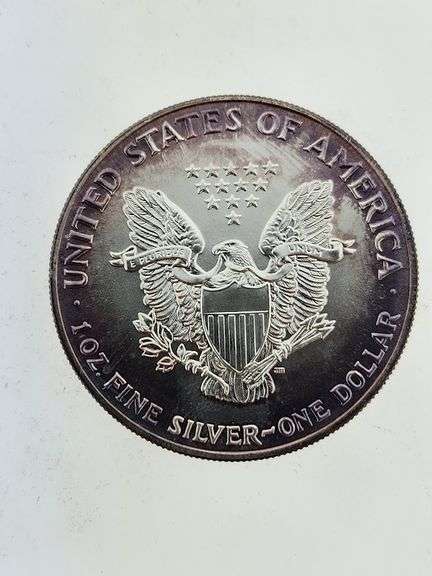 1990 American Silver Eagle, Toned