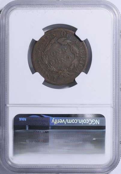 1845 Braided Hair Large Cent PCGS VF-35 BN  Choice Mid-Grade Example with Original Color