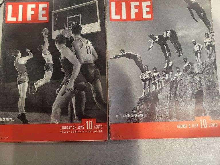 10 Vintage Rare Life Magazines