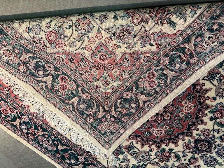 Superb Silk&Wool Tabriz Rug 4x6