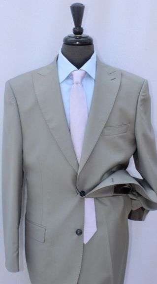 Stylish 2-Button Peal Lapel Suit, By Galante