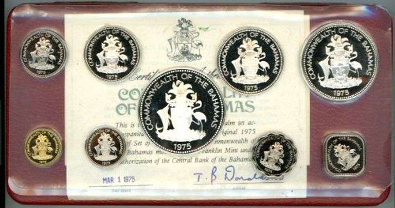 1975 Bahamas Silver Proof Set in Original Packaging