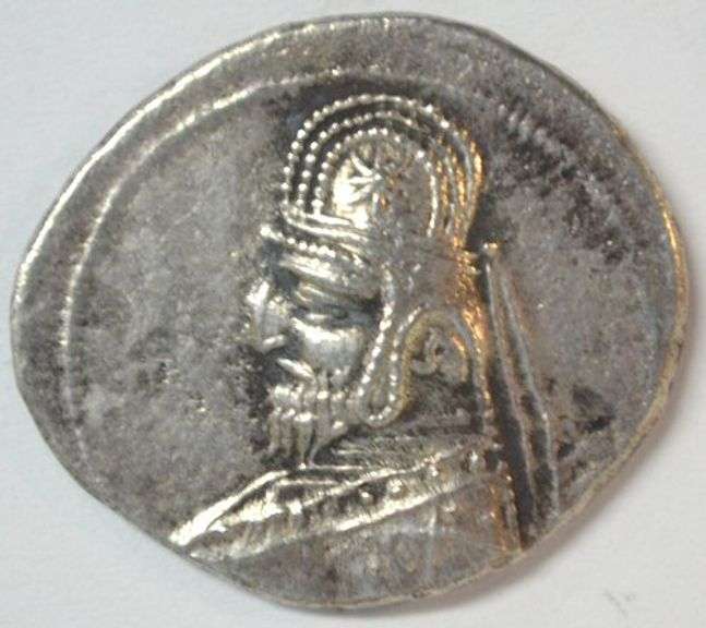 Needle-sharp high grade Parthia Silver Drachm of Orodes I, 90-77 BC