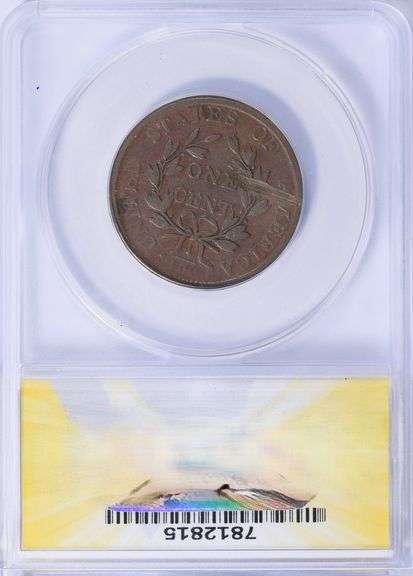 1805 Draped Bust Large Cent S-268 ANACS F-12 Details Early U.S. Copper Coin
