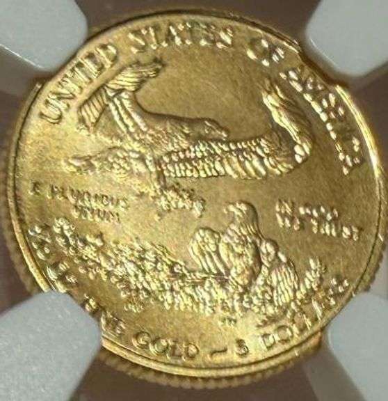 2020 First Day $5 Reagan NGC MS 70 Signed Gold Eagle