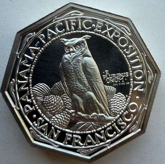 Pan Pac Unc 2 Troy oz Silver Octagonal Round