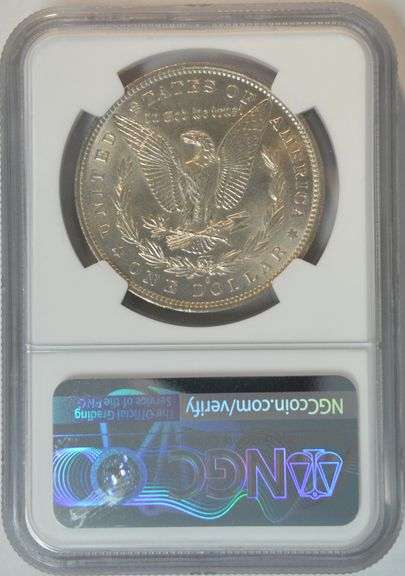 Super Gem BU 1883-O Morgan Silver Dollar. NGC MS65