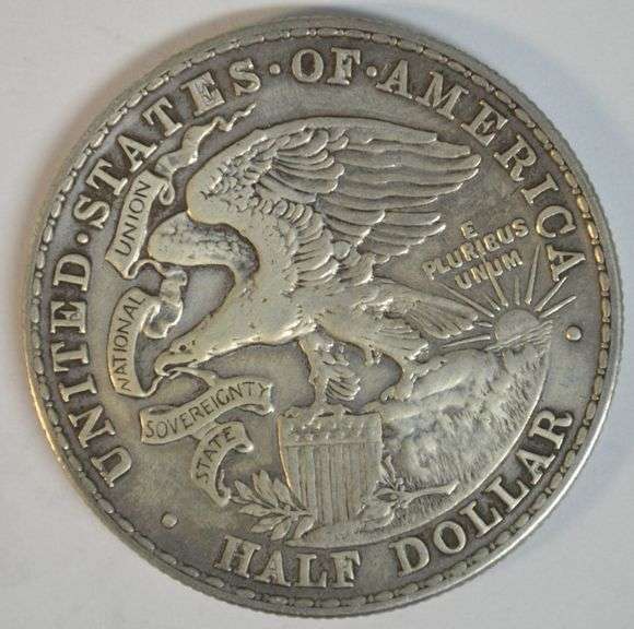 1918 Lincoln Commemorative Half Dollar. Cleaned AU