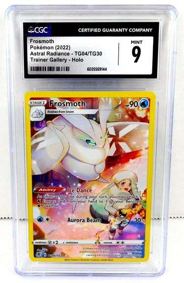 Pokémon 2022 Frosmoth Stage 1 Holo Trade Card, Mint 9