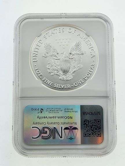 2017 American Silver Eagle, NGC MS69 "Red Book Label"
