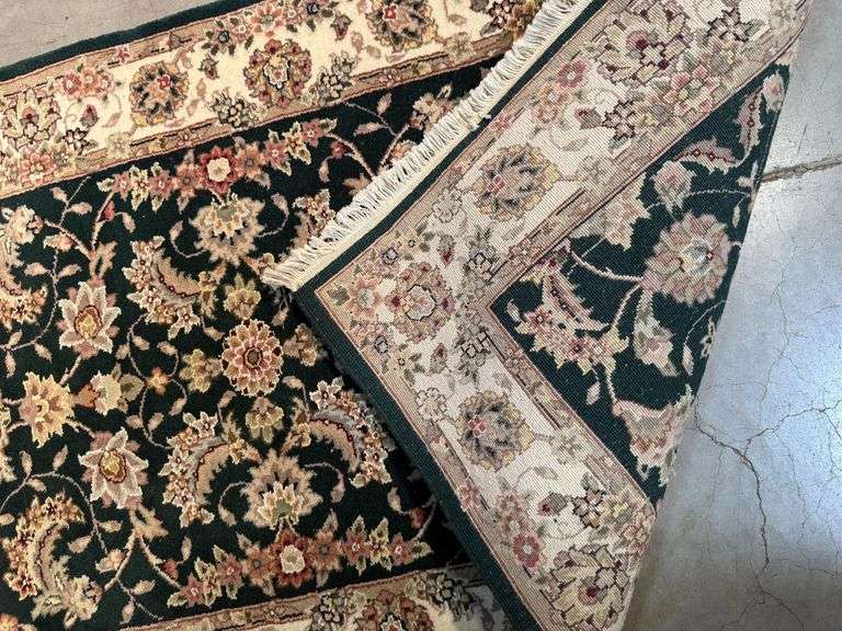 Fine Silk&Wool Tabriz Runner 2.6x12'