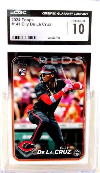 Elly De la Cruz 2024 Rookie Baseball Card, 10 Gem MT