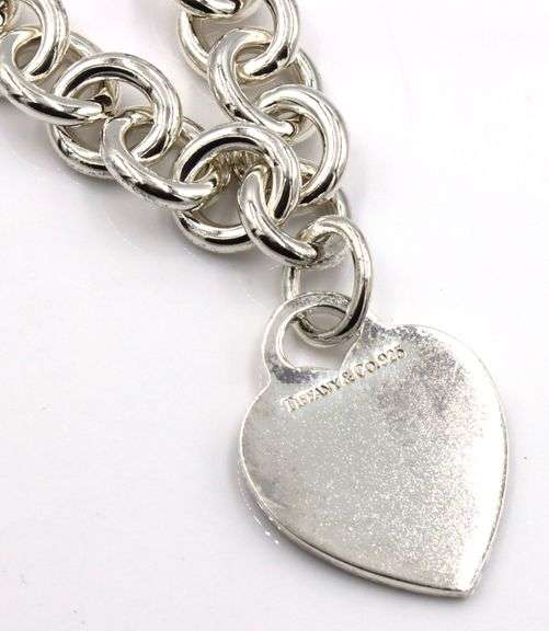 Tiffany & Co return to Tiffany heart shaped charm necklace