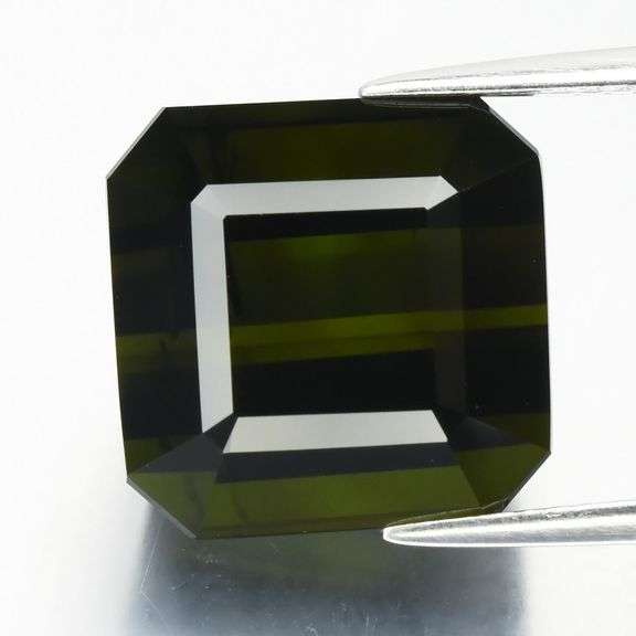 Collectors 12.94ct VS dark green verdelite Tourmaline
