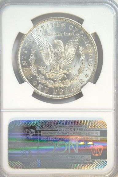 Fully struck and lustrous 1884-O Morgan Silver Dollar. NGC MS64