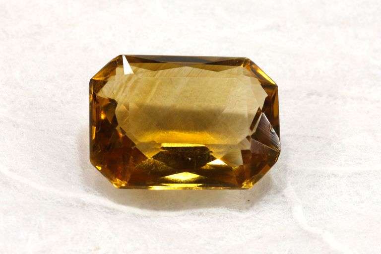 Warm Natural Citrine Octagon - 9.42 cts.
