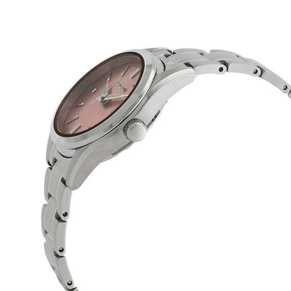 Seiko Women’s Quartz Watch Pink Dial Stainless Steel Bracelet 30mm