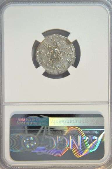 Great Elagabalus Roman Silver Denarius, 218-222 AD. NGC XF