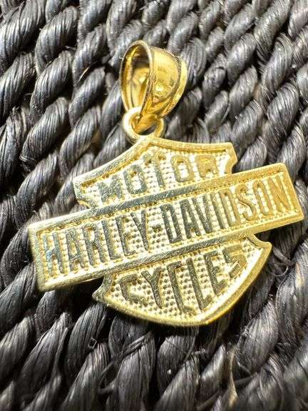 10k Yellow Gold Harley-Davidson Motor Cycles Pendant