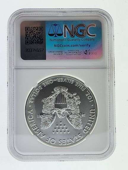 2019 American Silver Eagle, NGC MS69 "Red Book Label"