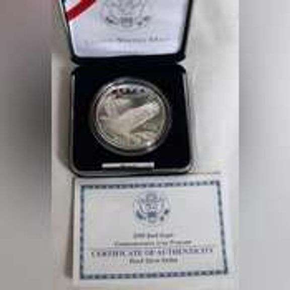 Three Silver Dollar Comm Proofs with Box & Papers