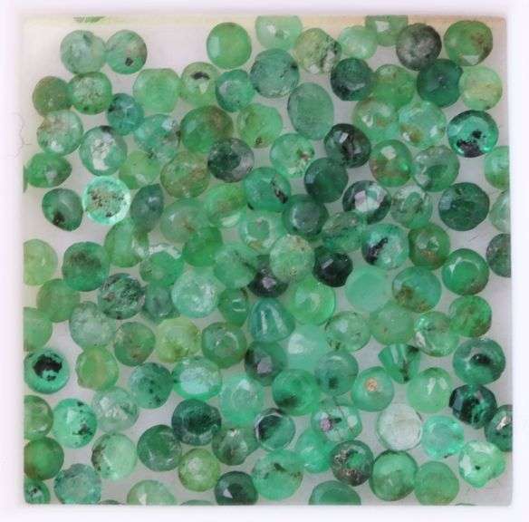 4.17 carats of real round cut Colombian Emeralds!
