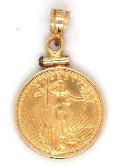 1986 US $5 Gold Piece Pendant
