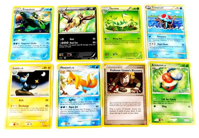 8 Pokémon Trade cards, 2006-2013