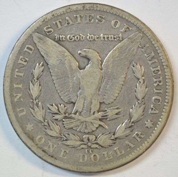 Very scarce 1892-CC Morgan Silver Dollar in circ