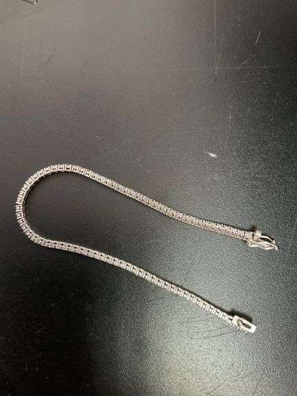 CERTIFIED BRAND NEW 14K WHITE GOLD DIAMOND TENNIS BRACELET