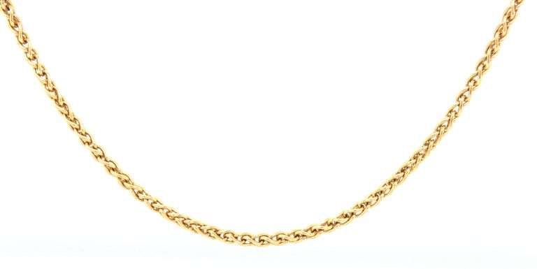 Smooth Feeling 14K YG Foxtail Necklace