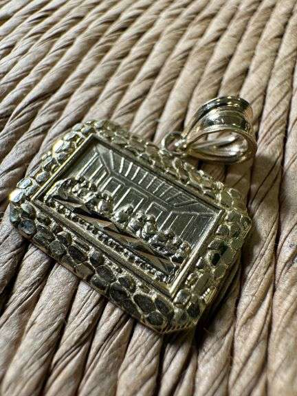 10k Yellow Gold The Last Supper Pendant