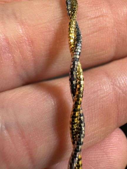 925 Sterling Silver Two Layer Twisted 2.7mm Omega Spring Chain 16"